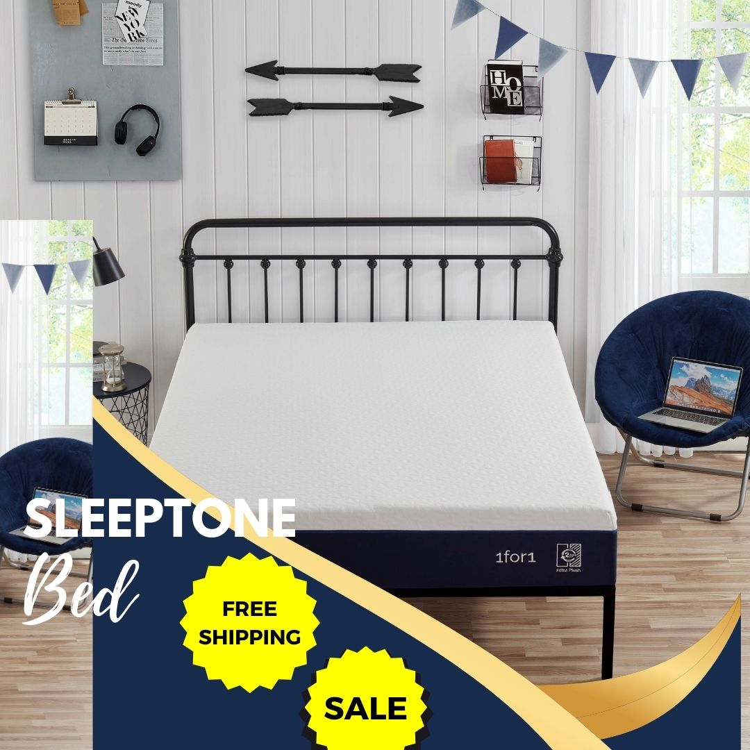 Sleeptone 10" Adjustable Memory Foam Mattress