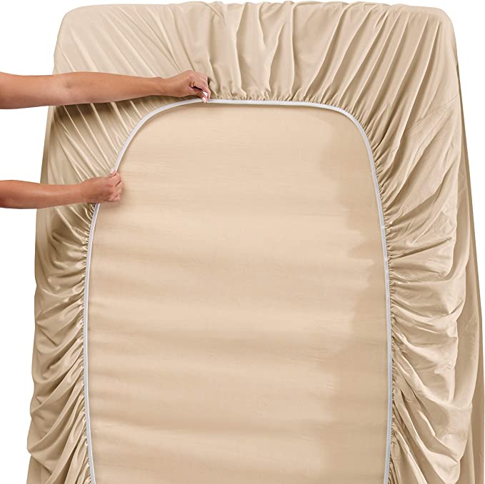 1800 Collection Microfiber Sheet Set Cream