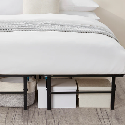 Foldable Metal Platform Storage Bed Frame