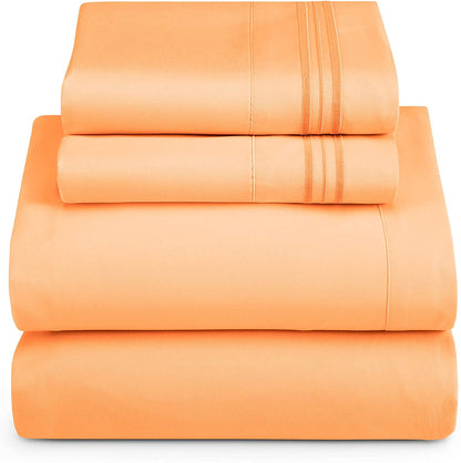 1800  Collection Microfiber Sheet Set  Apricot