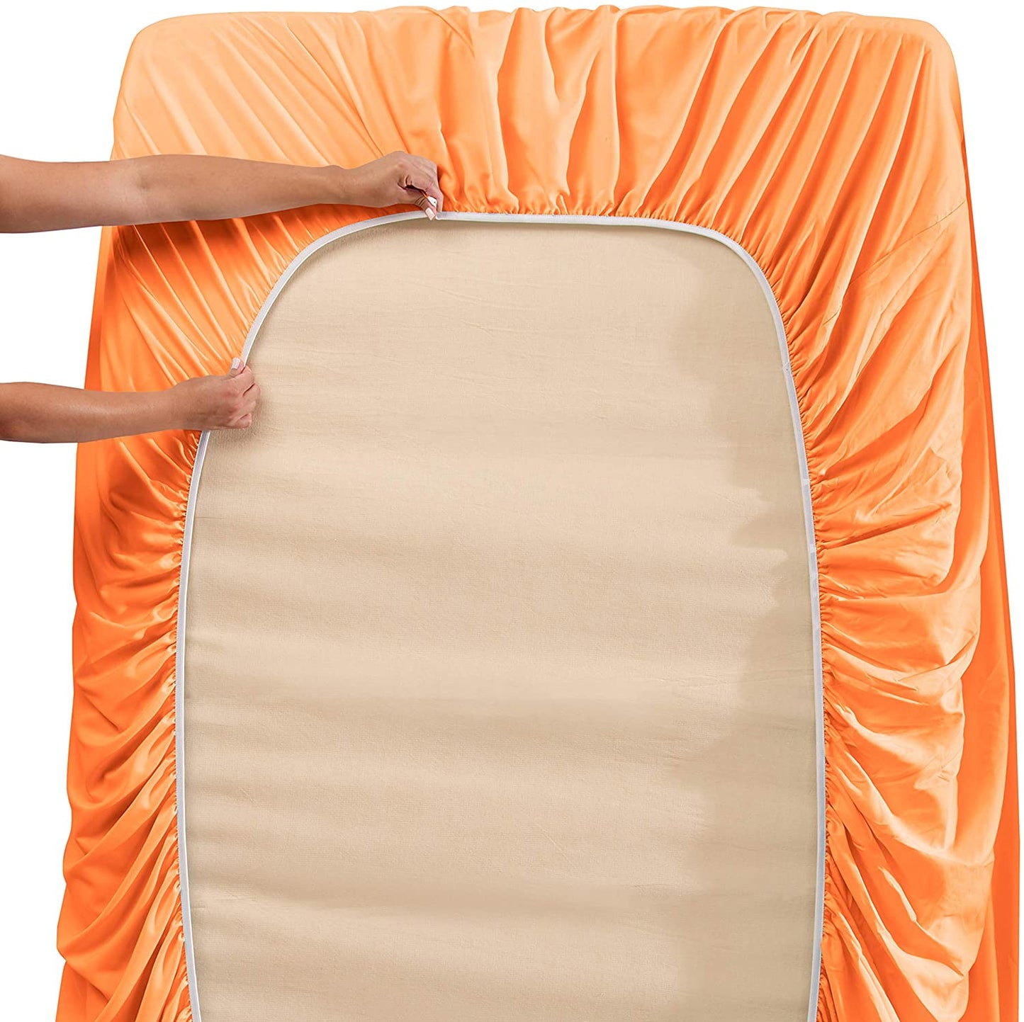 1800  Collection Microfiber Sheet Set  Apricot