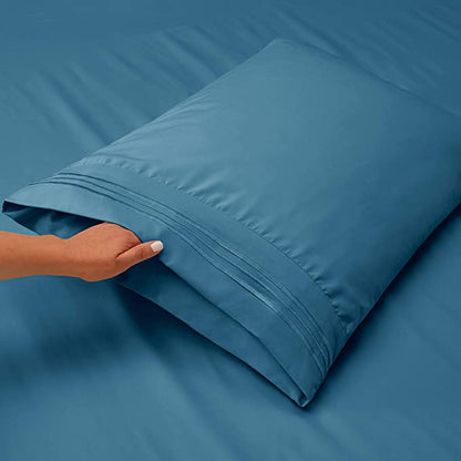 1800 Microfiber Sheet  Set Heaven Blue