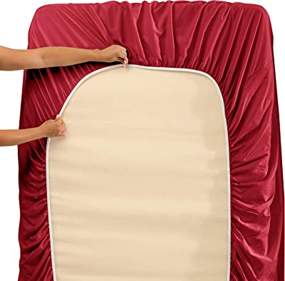 1800 Collection Microfiber Sheet Set Burgundy