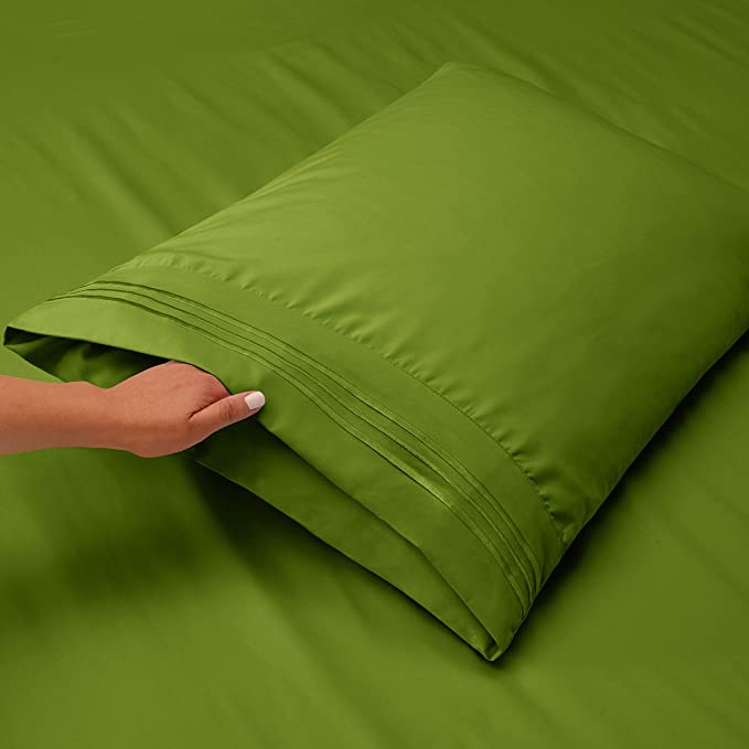 1800 Collection Microfiber Sheet Set  Calla Green