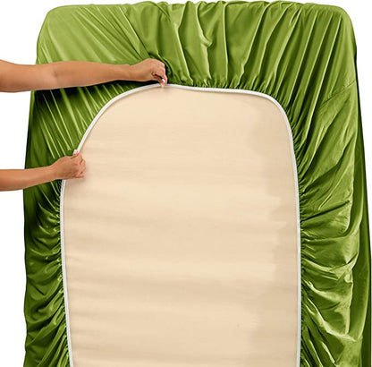 1800 Collection Microfiber Sheet Set  Calla Green