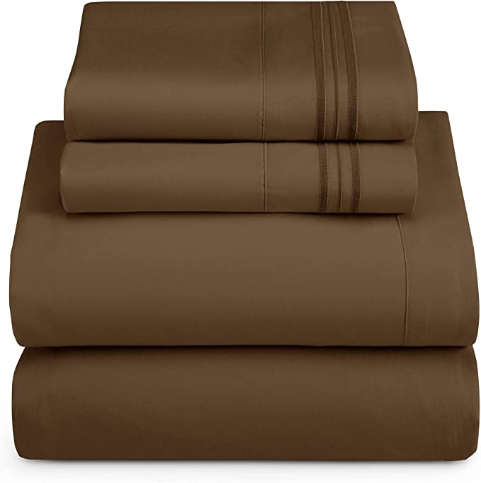 1800 Collection Microfiber Sheet Set Chocolate