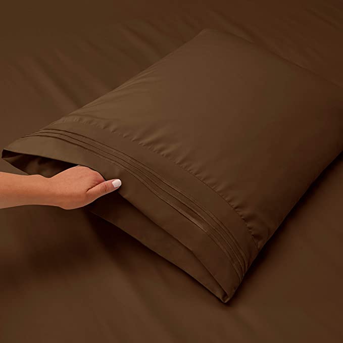 1800 Collection Microfiber Sheet Set Chocolate