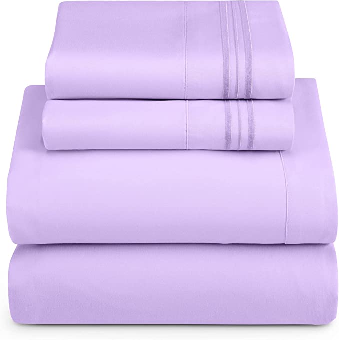 1800 Collection Microfiber  Sheet Set Lavender Mist