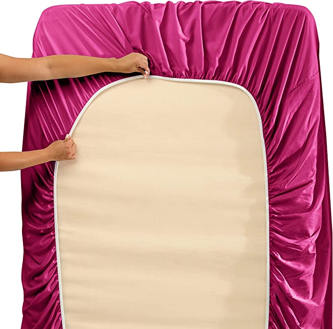 1800 Collection Microfiber Sheet Set Magenta