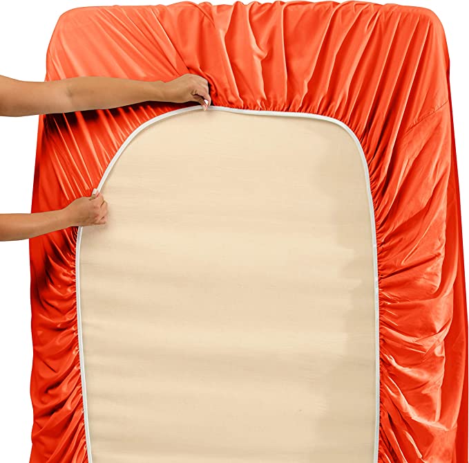 1800 Collection Microfiber Sheet Set Orange