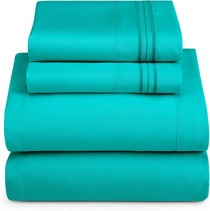 1800 Collection Microfiber Sheet Set Teal