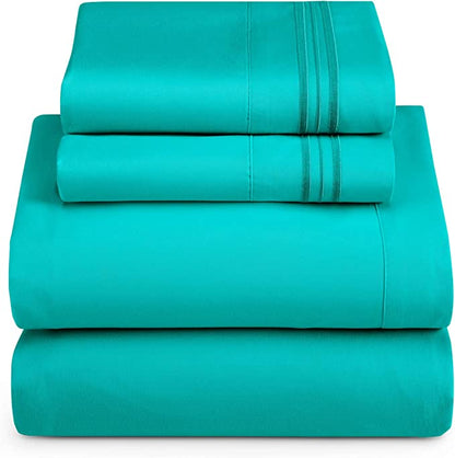 1800 Collection Microfiber Sheet Set Teal