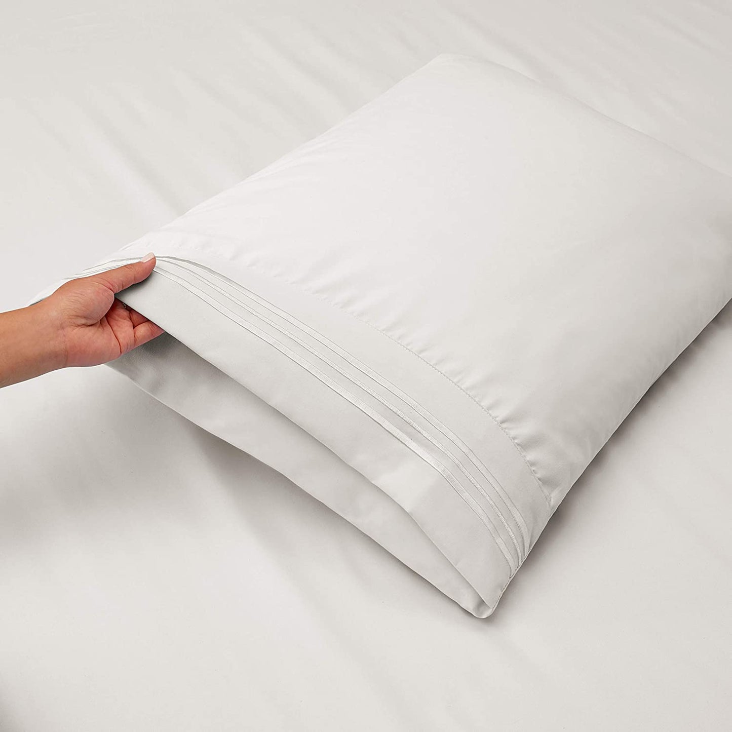 1800 Collection Microfiber Sheet Set  White